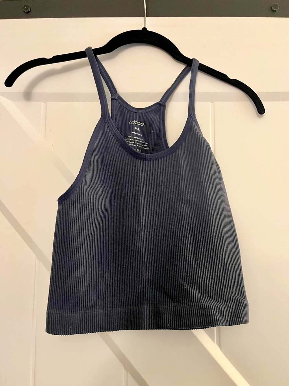 Seamless Navy Cropped Tank